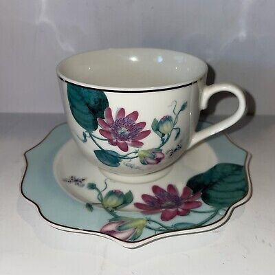 Taza de té con platillo de porcelana fina con porcelana fina Grace's