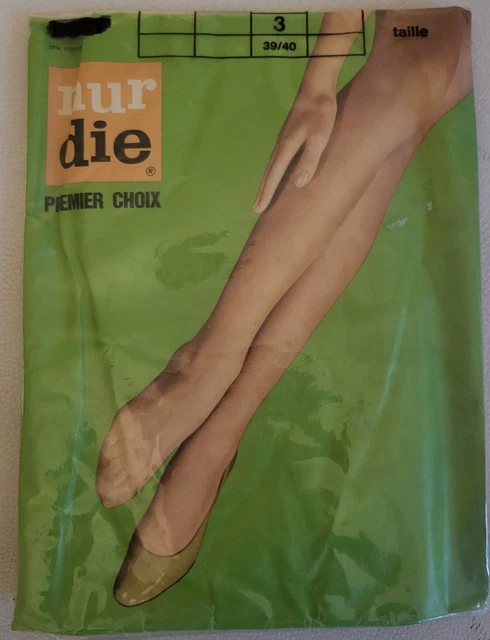 Bas Vintage Sermo Taille 1 Beige – Neuf Avec étiquettes Pour Femme