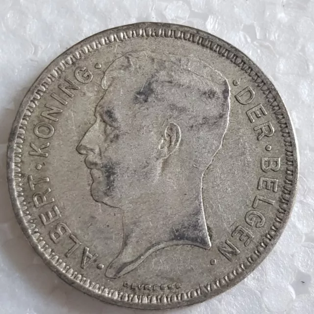 Belgique - Albert Ier - Très Joli 20 francs en argent 1933 2