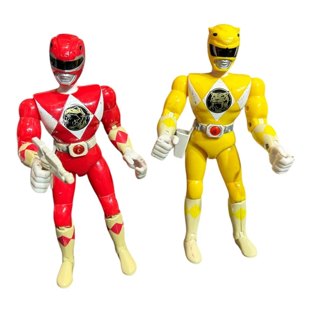 Figurine Power Rangers Mighty Morphin 1995 - Son Et Lumière, Vintage, Occasion
