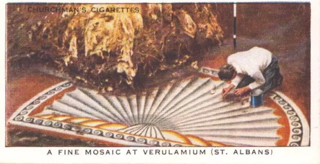 TOBACCO CARD - CHURCHMAN CIGARETTES - TREASURE TROVE - VERULAMIUM - No 2 - 1937