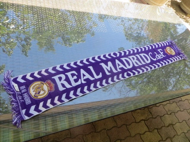 écharpe de football vintage Réal MADRID Taille Unique