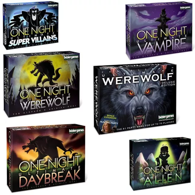 Board Games One Night Ultimate Daybreak Vampire Alien Super Villains Card Game