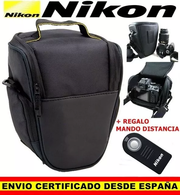 Mochila Bolso Funda De Camara Fotos Reflex Nikon D3400 D3300 D5600 D7100 * Mando