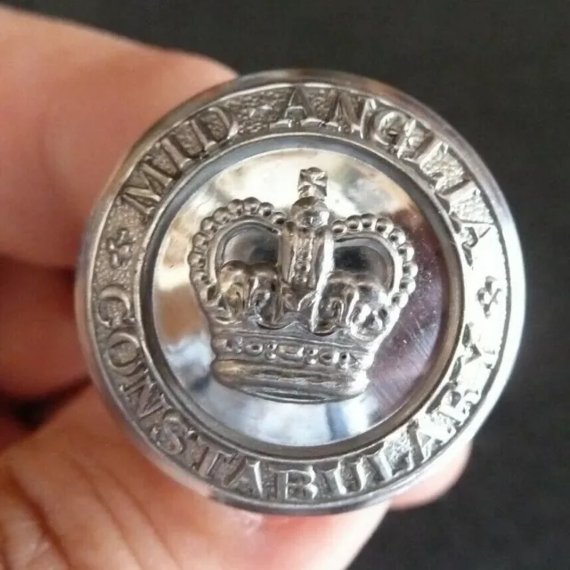 Mid Anglia Constabulary Button Obsolete