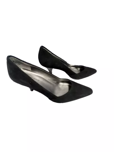 AK Anne Klein  I flex Suede  leather pumps black size 7.5 NWOT women's heels