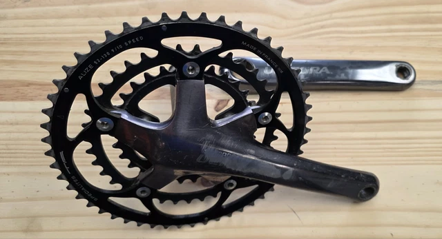 Pédalier Shimano Ultegra FC-6500/6503 Triple Plateau - Longueur De Manivelle 172.5 Mm, 52/42/30 Dents, Pour Vélo Route Vintage, Occasion