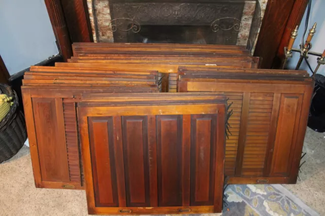 Beautiful Antique Interior Shutters, 24 Avail. From Victorian Home Circa 1890s.