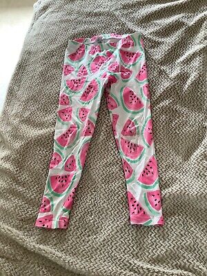 TU girls bright watermelon pink leggings vgc age 6 🍉
