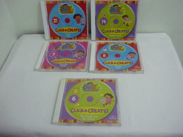 Create Cd Rom DORA THE EXPLORER Click & Create PC CD-ROM x 5 £3.13 - PicClick UK