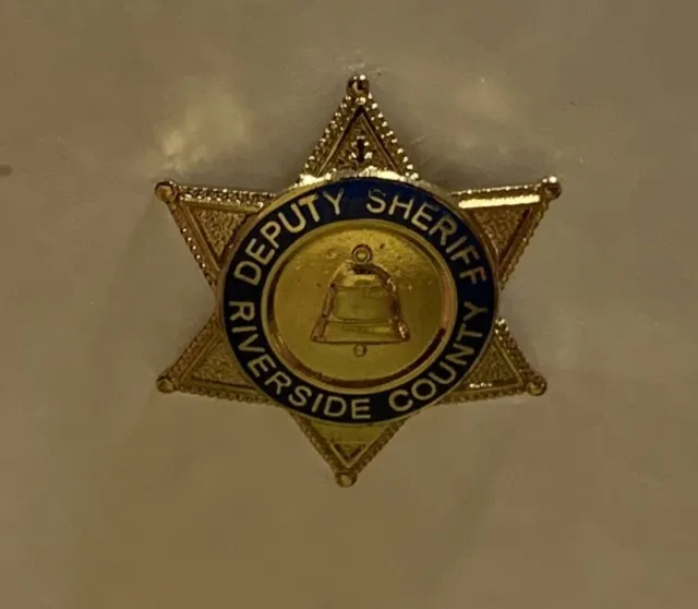 Riverside County Sheriff Deputy Mini Badge Lapel Pin ~ California