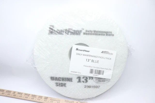 (2-Pk) Ameripolish Daily Maintenance Pads Blue 13" WMDMP-13-2 2301037
