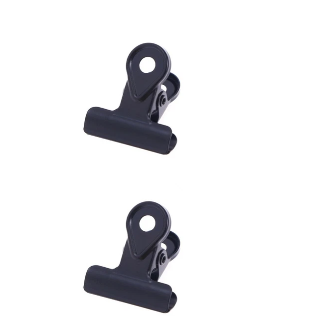 2x Attaches Métal Charnière Clips Grandes Binder Clips Papier Clips Grand