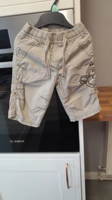 Baby Boys Cheeky Monkey Trousers Age 3-6mths From Next. Gc