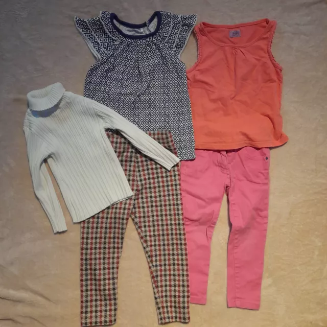 Girls Bundle Age 2-3 Years Jeans Leggings Tops In Extenso Nutmeg George F&F