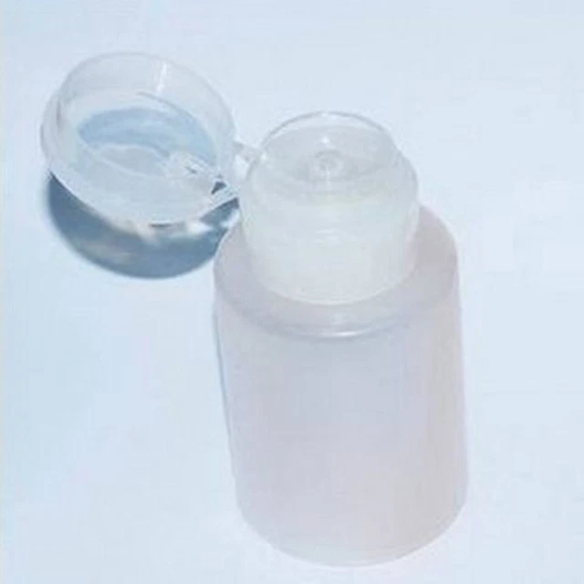 le vernis à ongles distributeur bouteille vide pompe contenant liquide poussez