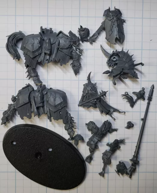 Warhammer Age of Sigmar Slaves to Darkness Bits Chaos Knight on Horse w Lance #4