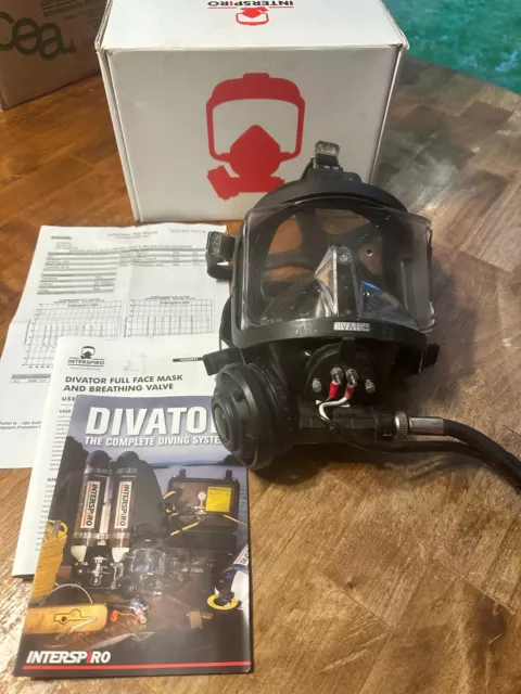 Interspiro Divator Full Face Mask with SCUBA Regulator, convert to PP