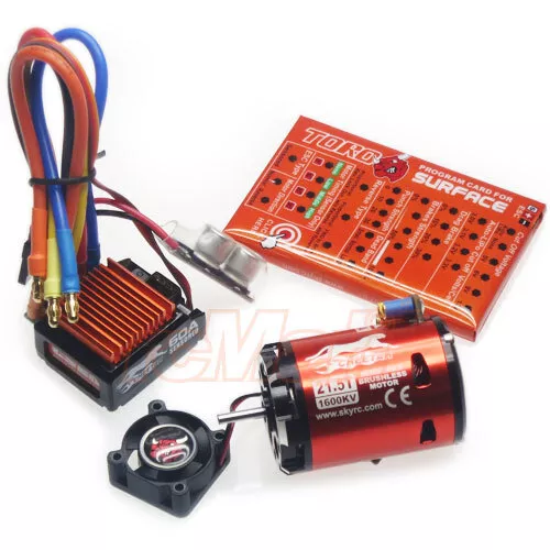 SKYRC Cheetah 60A Brushless ESC System Combo Sensored 21.5T Motor #SK-300058-05