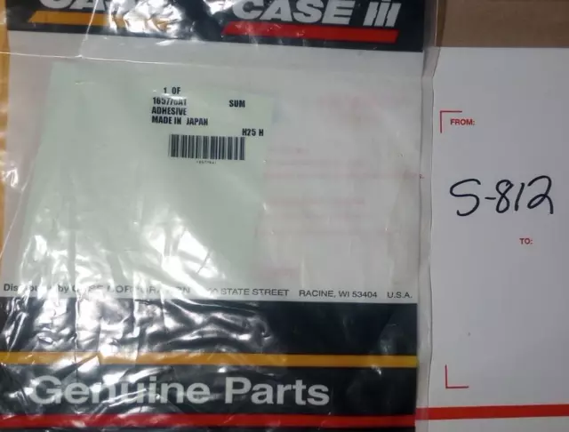 Case New Holland NOS OEM CNH Adhesive Decal 9030B More 165776A1  S-812