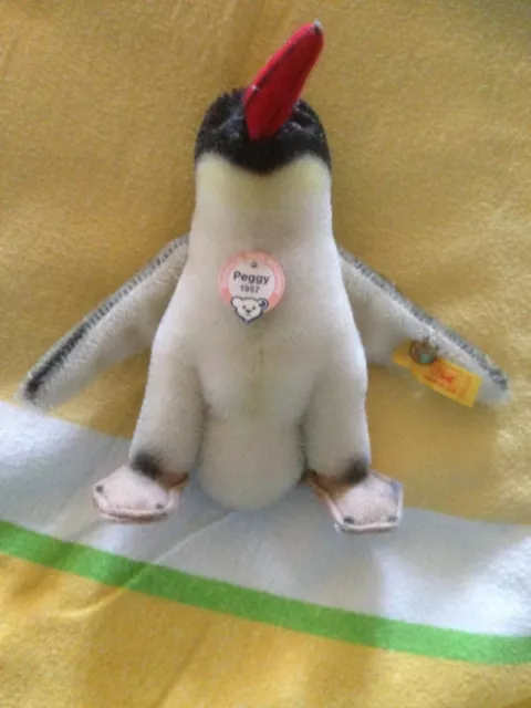 Steiff Pinguin Peggy Art.033018, NEUWERTIG, Rarität