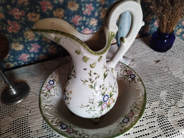 ANCIEN BROC À eau et bassine de toilette EUR 18,90 - PicClick FR