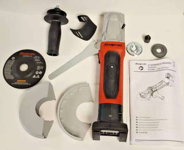 SNAP ON TOOLS CTGR8850 18V Cordless 4.5" & 5" Angle Grinder / CutOff