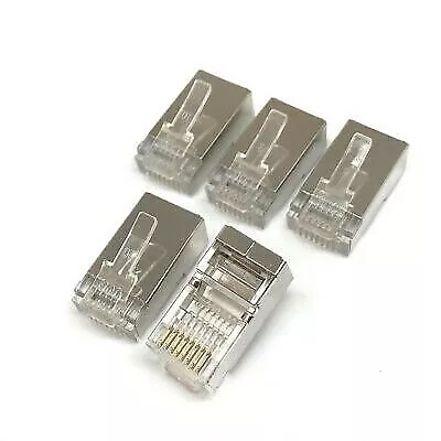 RJ45 8P8C Network Cable Modular Plug Cable End Connector QTY:5