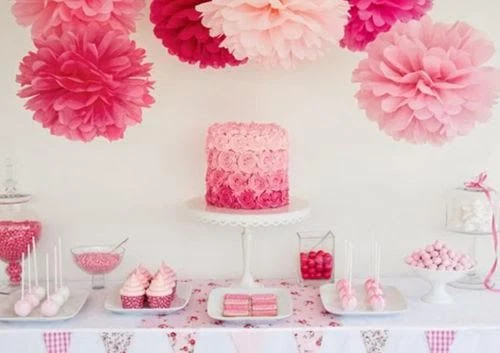 5 10 Stck. Stoff Papier Bommel Bommel Flauschig Blume Ball Party Dekoration Hochzeit 2