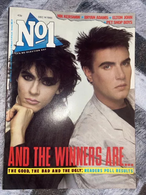 No1 magazine 85 Duran Duran, Madonna poster, A-HA, Wham, Bryan Adams Sting