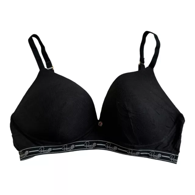 M&S WOMEN'S T-SHIRT Bra Black Size 38B Non-Wired Moulded £8.99