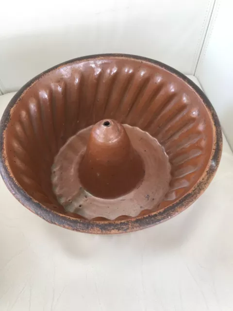 antik Kuchenform Backform 27 cm Keramik Formen Dekoration Napfkuchen Gugelhupf 3