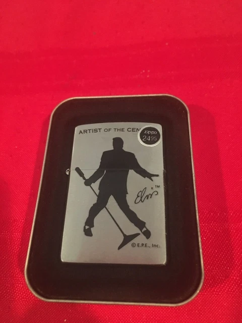 BRAND NEW double dated 2000/XVI ELVIS STANDING-ARTIST OF THE CENTURY ZIPPO 