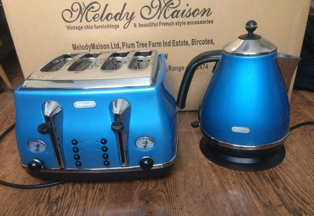 Icona Metallics Delonghi Icona Capitals Kettle Blue Buy DeLonghi