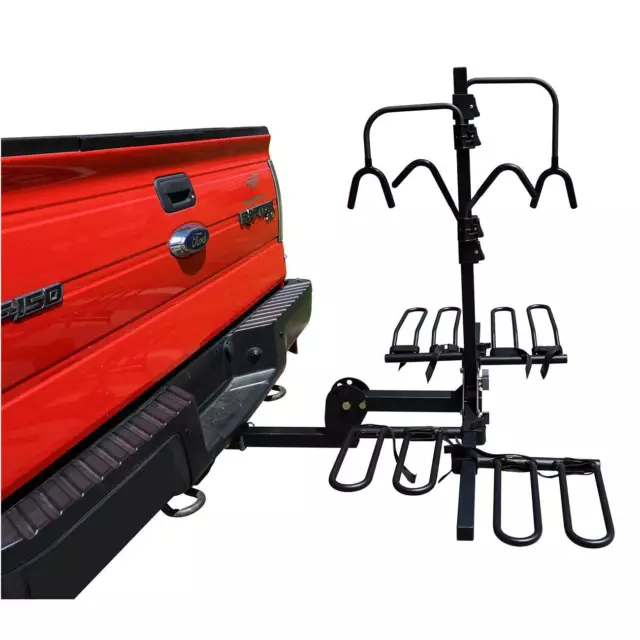 4 Bike Bicycle Platform Car Carrier Rack Foldable Hitch Mount for 2“ Receivers