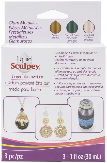 Sculpey líquido medio glam metal -ALSGLM1