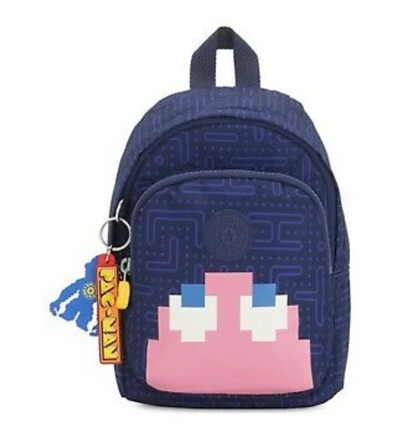 SAC À DOS convertible Kipling Mini Pac-Man Delia Compact 3-en-1 neuf avec étiquettes EUR 45,08