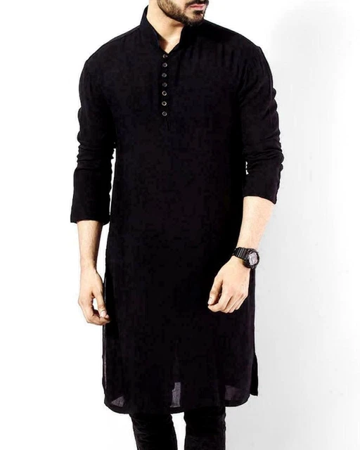 Kurta Tunique Homme Manches Longues - Style Casual, Confortable Et élégant