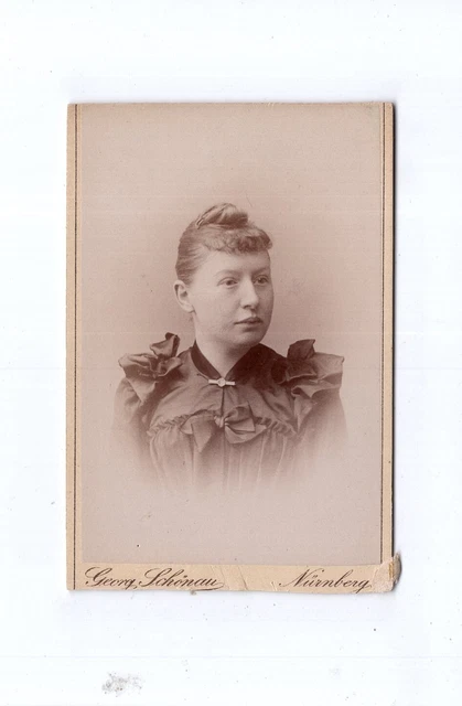 CDV Foto Damenportrait - Nürnberg 1880er