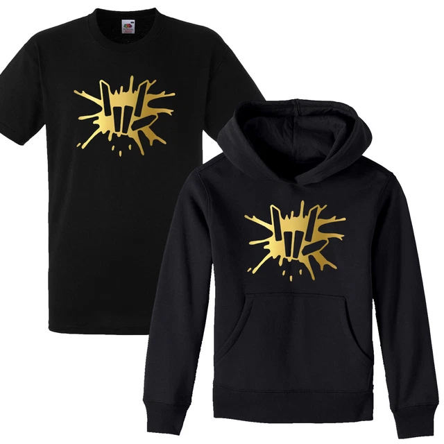 Share The Youtuber Love Girls Boys Kids Hoodie Hoody T shirt Tee Top Gold Print