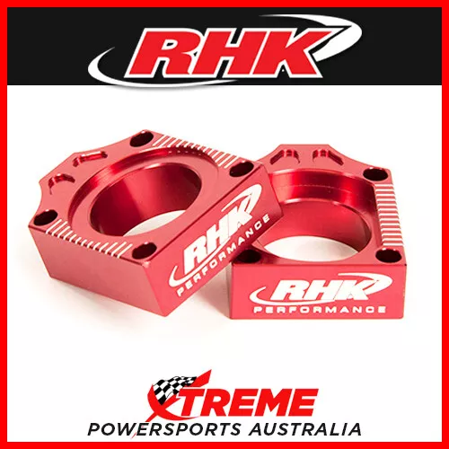 Rhk Mx Axle Block Kit Red Honda Cr 125 250 Cr125 Cr250 2002-2010 Moto Dirtbike