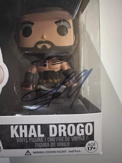 Funko Pop #04 Khal Drogo Game Of Thrones signed Jason Momoa 2