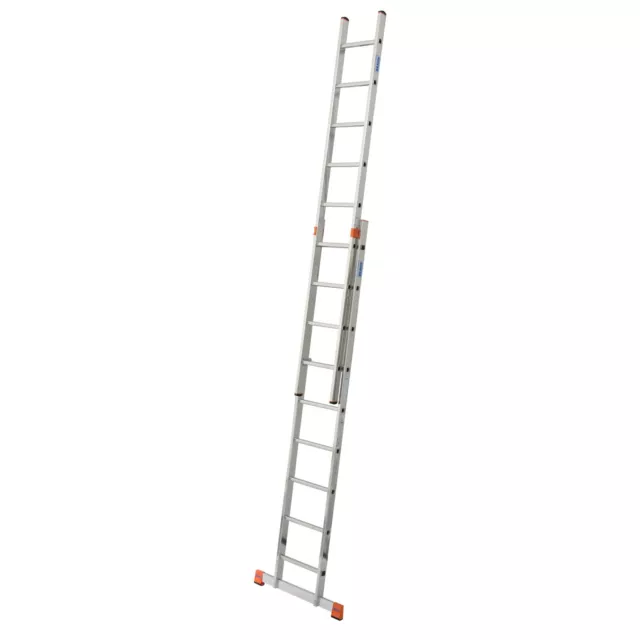 Krause Monto-Fabilo Alu Schiebeleiter Anlegeleiter 2 x 9 Tritte L 440 cm 2-tlg.