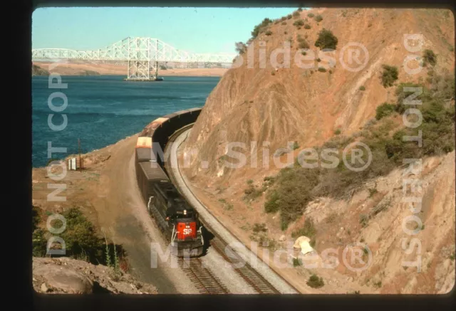 Duplicate Slide SP Southern Pacific SD45 9100 Action