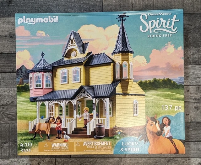 PLAYMOBIL KIDS PLAYSET Dreamworks Spirit Riding Free Luckys House