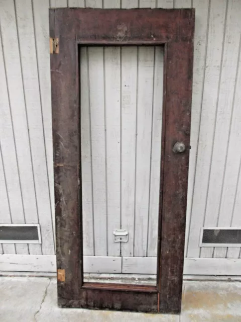 Vintage Single Panel Door No Glass Heavy Damage Shipping Available $$