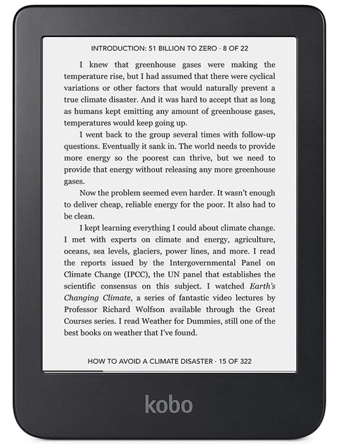 original: LCD dalle screen écran assemblé pour E-reader liseuse KoBo Rakuten Cla