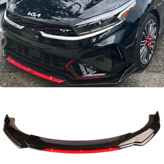 FOR KIA FORTE UNIVERSAL Front Bumper Lip Spoiler Splitter Gloss Black