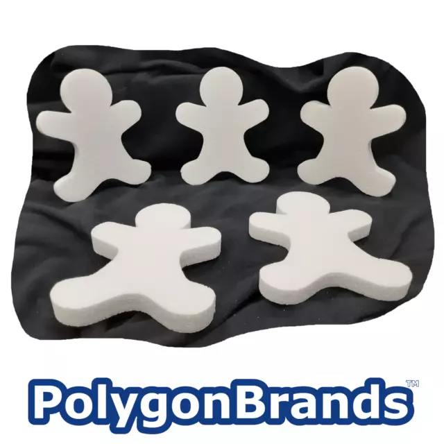 Holiday Foam Crafts in 3D! - Gingerbread Man (5 pack) LARGE SIZE.  Lots of Fun!