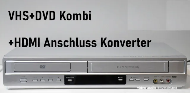 Hi-Fi VHS Videorecorder mit DVD Player / Kombigerät+HDMI+Zubehör+1 Jahr GARANTIE